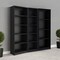 Homeroots Set of Three Black Five Tier Bookcase 546340 - alternate 7