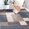 World Rug Gallery Contemporary Modern Geometric Boxes Design Non-Slip Area Rug 9 ft x 12 ft Blue 506BLUE9X12 - alternate 3