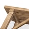 Vintiquewise 36'' Wooden Bench Farmhouse Entryway Organizer Retro Rustic Accent Seat Natural Wood Armless QI004773-36 - alternate 6
