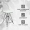 Leisuremod Cresco Acrylic Barstool - Modern ABS Plastic Counter Stool with Steel Legs & Footrest CRBL-30WG - alternate 8