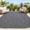 Jonathan Y Miles Modern Minimalist Radius Corner Solid Dark Gray 4 ft. x 6 ft. Indoor/Outdoor Shaped Area Rug SHP100A-4 - alternate 1