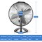 Edendirect 12 Inch Stand Fan 3 Settings Speeds High Velocity Heavy Duty Metal ZR-HIFANXTABLE12METALF - alternate 5