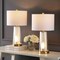 Jonathan Y Tryon 26" Modern Minimalist Glass/Iron Nightlight LED Table Lamp, Brass Gold/Clear, 2PK JYL1137A-SET2 - alternate 7