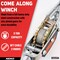 Neiko Come Along Winch, 3-Ton (6,000 Lbs) Pulling Capacity, 9.8Ft, 2 Hook, Heavy Duty Power Cable 02253A - alternate 5