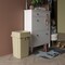 Regal Altair 19 Gallon Square Beige Plastic Trash Can with Drop Shot Swing Lid, Space-Saving Design ZR-TC-100-BG-19+LD-100-KIT - alternate 6