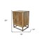 Homeroots 25" Natural Nightstand 488771 - alternate 4