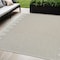 Homeroots 5' X 7' Beige And Brown Geometric Distressed Indoor Outdoor Area Rug 558761 - alternate 5