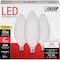 Feit Electric LED Lamp, Specialty, Torpedo Tip Lamp, 40 W Equivalent, E12 Lamp Base, White CTF40/10KLED/3 - alternate 2