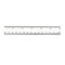 Charles Leonard Double Bevel Plastic Ruler, 6", Clear, 36PK CHL80610 - alternate 3