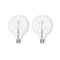 Bulbrite 60-Watt Equivalent G40 Clear Dimmable Edison LED Light Bulb Warm White, 2PK 861573 - alternate 1