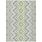 Homeroots 3' X 5' Green Ivory And Gray Geometric Washable Indoor Outdoor Area Rug 581539 - alternate 7