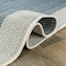 World Rug Gallery Contemporary Braided Weather Resistant Reversible Indoor/Outdoor Rug 2 ft x 7 ft Blue WR112BLUE2X7 - alternate 6