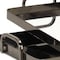 Homeroots Set of Two Pewter Aluminum And Mirrored Glass Handmade Serving Trays 625662 - alternate 6