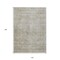 Homeroots 10' X 14' Linen And Gray Floral Washable Indoor Outdoor Area Rug 605746 - alternate 5