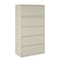 Hirsh 36 in W 5 Drawer Lateral File Cabinet, Putty, A4/Legal/Letter 17638 - alternate 1