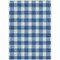 Homeroots 3' X 5' Navy Blue And Gray Plaid Washable Indoor Outdoor Area Rug 595409 - alternate 4