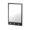 Gatco Glamorous 29" Mirror with 3 Hooks, Matte Black/Brushed Brass 1836MXB - alternate 1