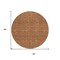 Homeroots 8' Orange And Ivory Round Geometric Washable Indoor Outdoor Area Rug 613574 - alternate 3