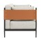 Homeroots 57in Gray and Black Loveseat 573986 - alternate 1