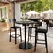 Flash Furniture Commercial 36" Black Faux Marble HPL Tabletop with Black Bar Height RD Base ST-RD36-BKMAR-TR24B-GG - alternate 7