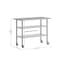 Flash Furniture Rawcliffe Stainless Steel Work Table 24in. x 48in. w/2 Undershelves and 4 Casters w/2 Locking NH-WT-GU-2448-CAS-GG - alternate 7
