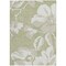 Homeroots 3' X 5' Artichoke Green Ivory And Taupe Floral Washable Indoor Outdoor Area Rug 589518 - alternate 9