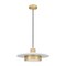 Z-Lite Ludo Matte White + Modern Gold 1 Light Pendant 829P16-MW-MGLD-LED - alternate 7
