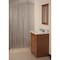 Simple Spaces Shower Curtain, Vinyl, Frosted, Frosted SD-MCP01-F3L - alternate 1