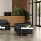 Office Star Products Arctic Loveseat, Black Faux Leather ARCT52-U65 - alternate 6