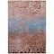Homeroots 8' X 10' Terra Cotta Blue And Black Abstract Washable Indoor Outdoor Area Rug 603098 - alternate 4