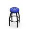 Holland Bar Stool Co 36" Blk Wrinkle U.S. Air Force Swivel Bar Stool, Accent Ring L8B2B36AirFor - alternate 1