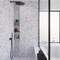 Apollo Tile Gray 11 x11 Thassos, Bianco Carrara Marble Polished Floor and Wall Mosaic Tile 4.2 sqft/case, 5PK APLDC88PB2A - alternate 11