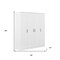 Homeroots White Solid and Manufactured Wood Bedroom Set 592877 - alternate 6