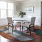 Homeroots 8' Orange Purple And Green Round Geometric Washable Indoor Outdoor Area Rug 604422 - alternate 6