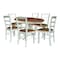 Whitewood Industries Rectangular Extension Dining Table W/ 6 Chairs, 36 in W, 30.1 in L, 48 in H, Parawood, 7 K79-36RXT-27B-C2-6 - alternate 1