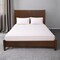 Homeroots Walnut Solid Wood King Bed Frame 524826 - alternate 1