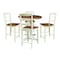 Whitewood Industries Rectangular Fixed Top Table W/ 4 Counter Height Stools, 36 in W, 35.9 in L, 36 in H, Parawood, 5 K79-36RT-23B-S402-4 - alternate 1