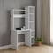 Homeroots 39" White Wood Writing Desk and Bookshelf Set 535147 - alternate 3