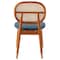 Leisuremod Holbeck Dining Chair with Upholstered Leather Seat and Beech Wood Legs, Navy Blue HC18NBU - alternate 9
