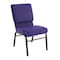 Flash Furniture 18.5"W Church Chair in Purple Fabric w/ Book Rack, 4PK 4-XU-CH-60096-PU-BAS-GG - alternate 1