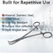 A2Z Scilab Angled Locking Forceps 6.25 Inches, Half Serrated Jaw, Stainless Steel A2Z-ZR1156 - alternate 6
