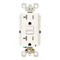 Leviton 20 Amp Self-Test SmartlockPro Slim Duplex Tamper Resistant GFCI Outlet, White, 3PK M92-GFTR2-03W - alternate 1