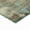 Homeroots 8' Green Gray And Sky Blue Round Abstract Washable Indoor Outdoor Area Rug 630773 - alternate 5