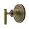Kingston Brass Single-Handle Six-Way Diverter Valve with Round Trim Kit, Antique Brass KS4033CML - alternate 1