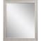 Homeroots 32" White Distressed Wood Framed Accent Mirror 632849 - alternate 1
