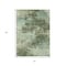 Homeroots 5' X 8' Artichoke Green And Pale Aqua Abstract Washable Indoor Outdoor Area Rug 630634 - alternate 4