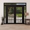 Vdomdoors Front Exterior Prehung Metal-Plastic Double Doors Clear Glass / MANUX 8151 Matte Black / Office Com MANUX8151DEXD-BLK-W12+72+12xH80+12-RH-I - alternate 3