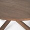 Homeroots 42" Brown Solid Wood Round Cross Legs Coffee Table 597142 - alternate 6