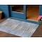 Homeroots 3' X 5' Sky Blue And Denim Blue Striped Washable Indoor Outdoor Area Rug 578004 - alternate 1