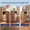 Happimess Serene 27.5"H Handcrafted Acacia Wood Bathroom Freestanding Floor Bathroom Storage Cabinet w/Louver SHF2001A - alternate 6